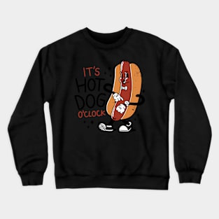 hot-dog-cartoon Crewneck Sweatshirt